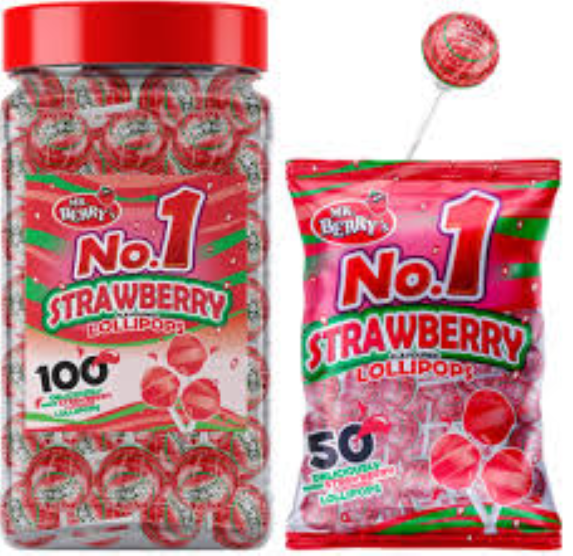 MR BERRY STRAWBERRY LOLLIPOP